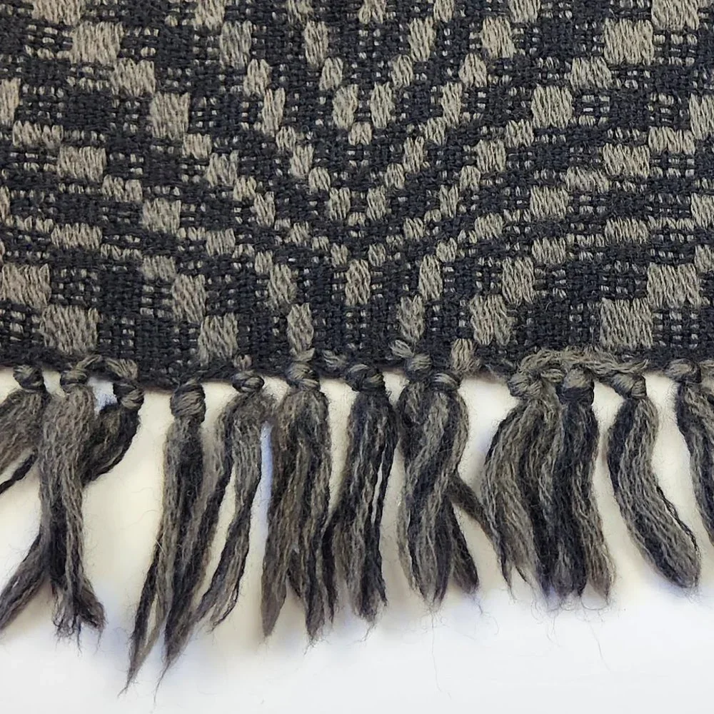 Prima Maglia Hand Loomed 100% Wool Knit Fringe Scarf